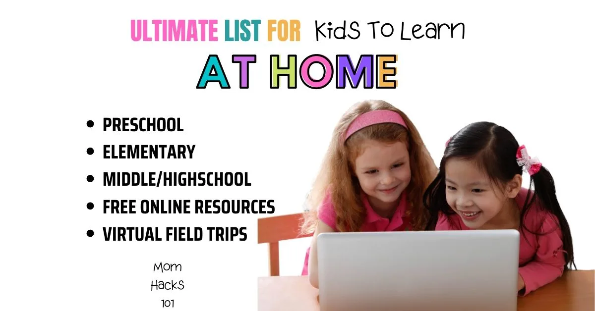 Free Ways For Kids To Learn At Home