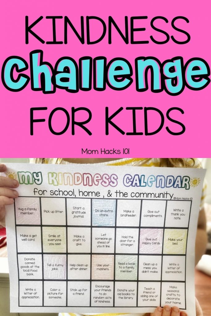 100 Acts Of Kindness For Kids To Do A Kindness Challenge Mom Hacks 101