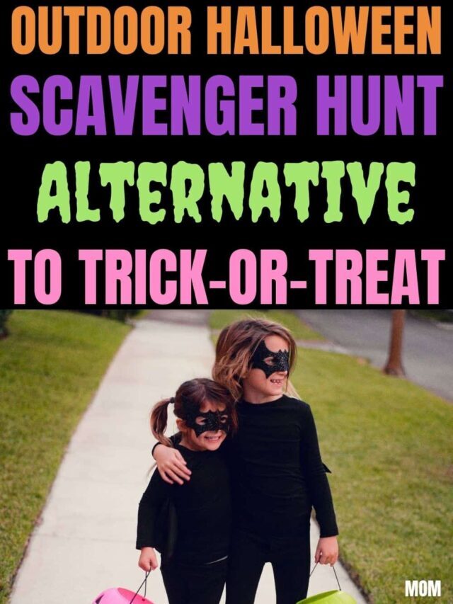 Outdoor Halloween Scavenger Hunt (free printable)