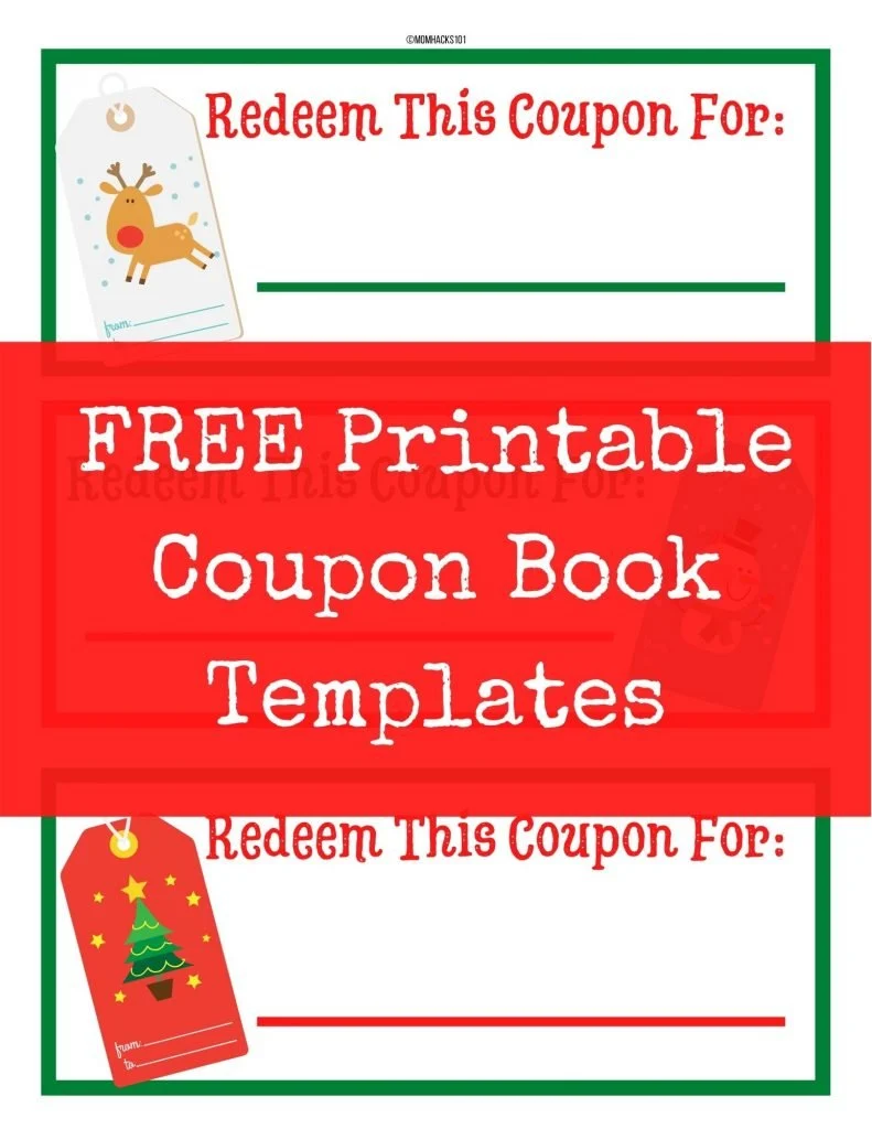coupon book template