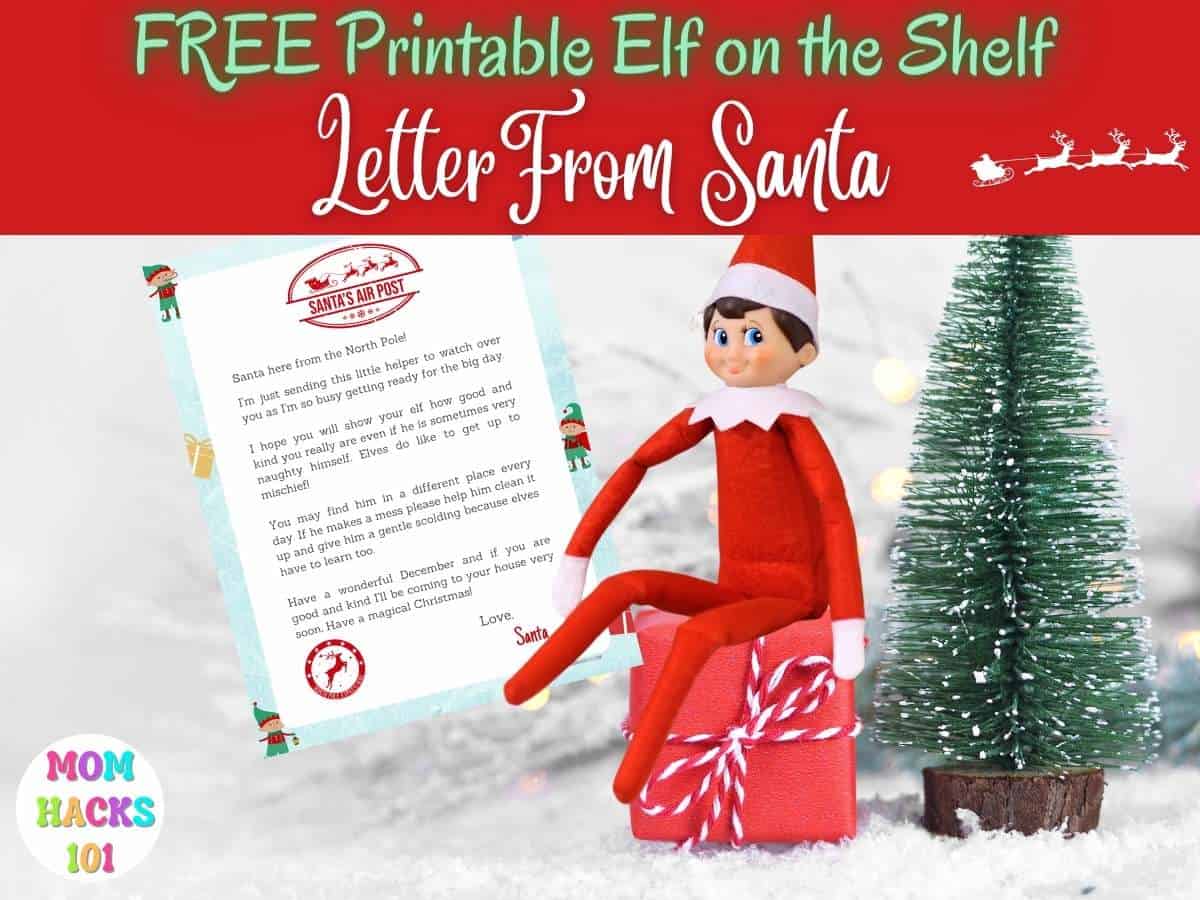 Free Printable Elf On The Shelf Letter From Santa - Mom Hacks 23 Throughout Elf On The Shelf Letter From Santa Template