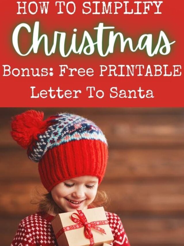 Christmas 4-Gift Rule (Letter to Santa)