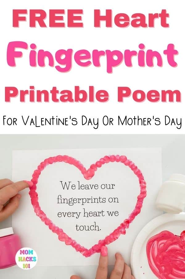 heart fingerprint poem printable