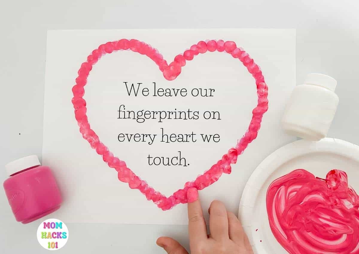 heart fingerprint poem printable