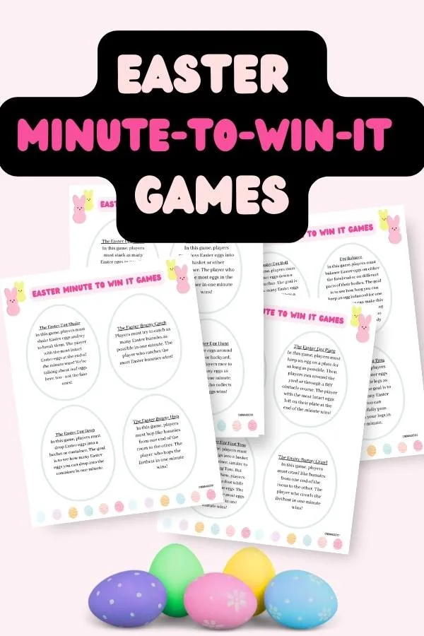 Minute To Win It Easter Games