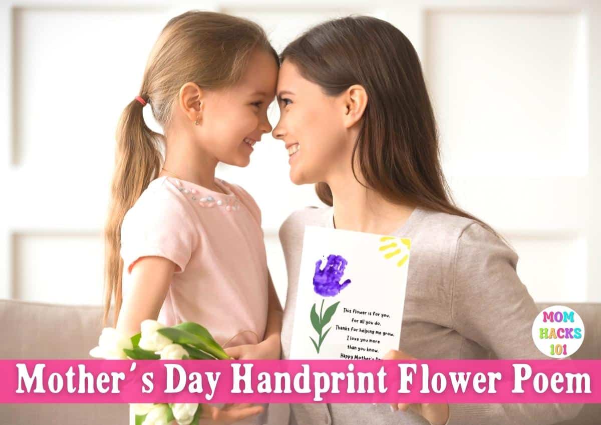Mother s Day Handprint Flower Poem Printable FREE Mom Hacks 101