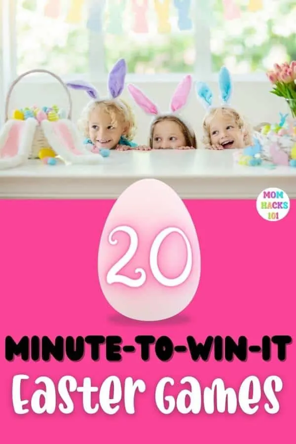 kids playing minute to win it easter games