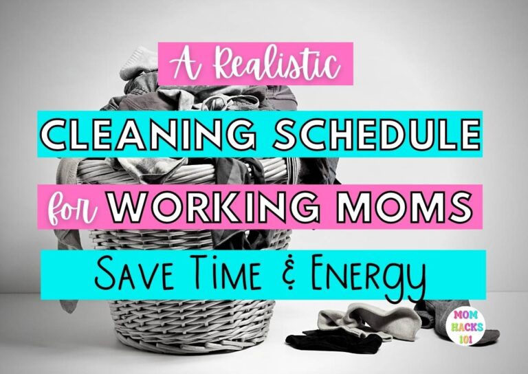 How To Create A Realistic Cleaning Schedule For Working Moms - Mom ...