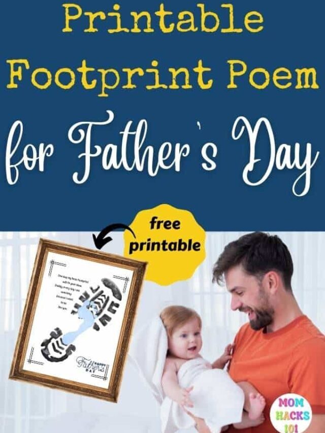 Father’s Day Poem Printable Craft For Kids