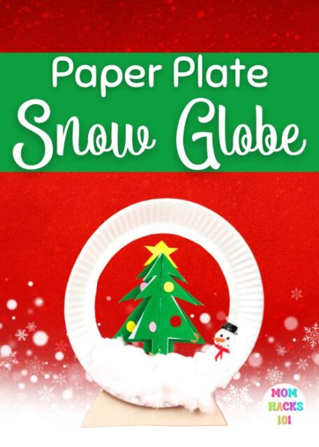 Paper Plate Snow Globe Craft For Kids - Mom Hacks 101