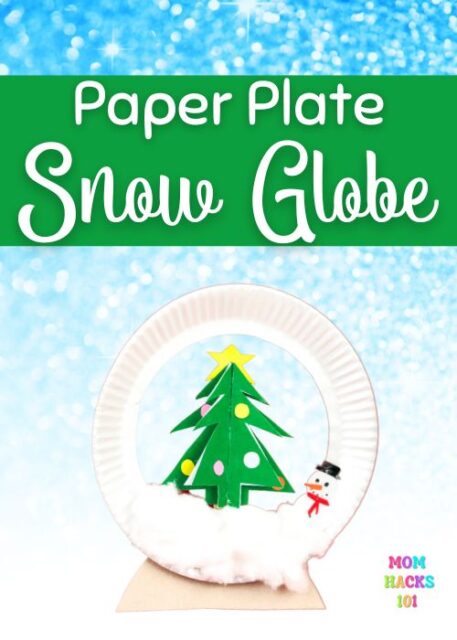 Paper Plate Snow Globe Craft For Kids - Mom Hacks 101