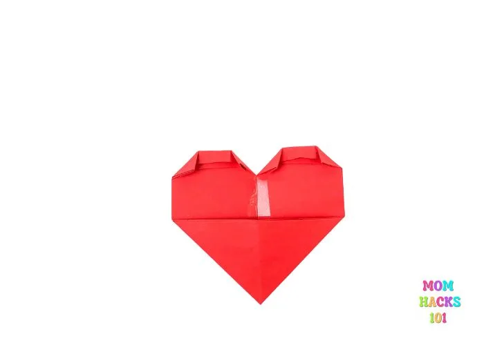 origami heart corner