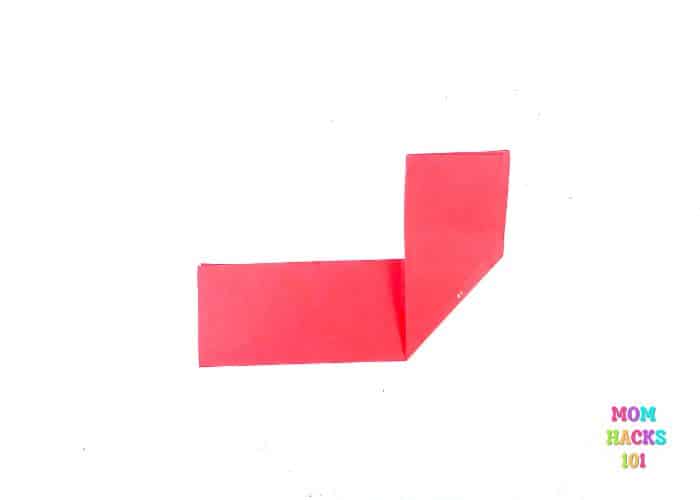 how to make an origami heart corner bookmark