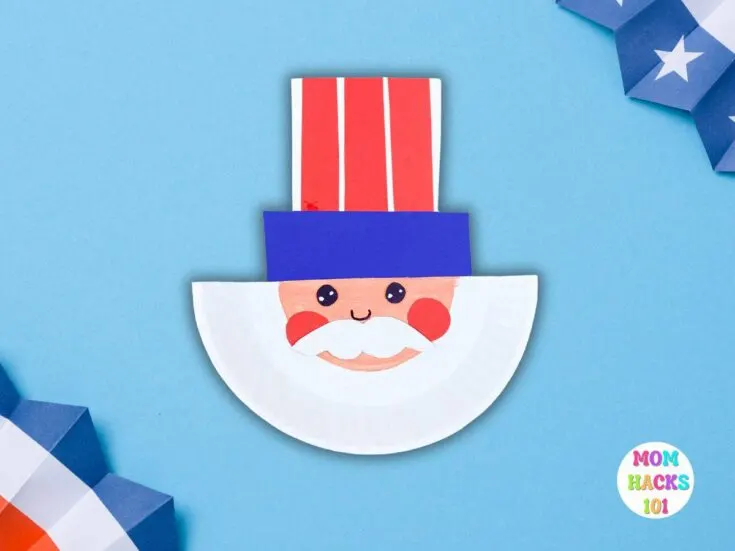 Uncle Sam Paper Plate Craft