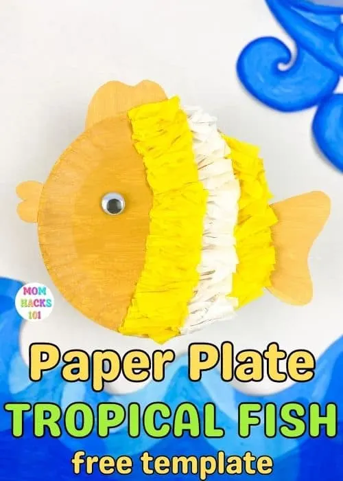 paper plate fish craft for toddlers