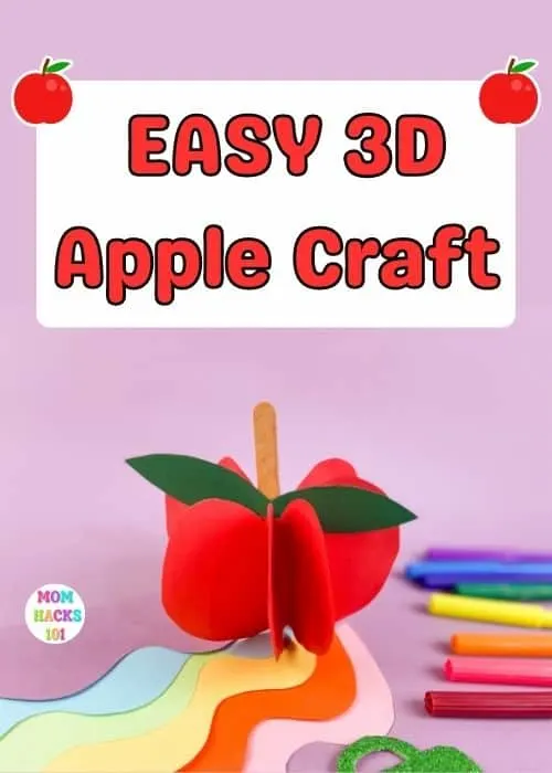 3D apple paper craft