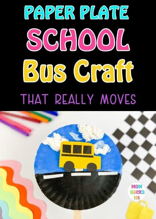 Paper Plate School Bus Craft For Preschool