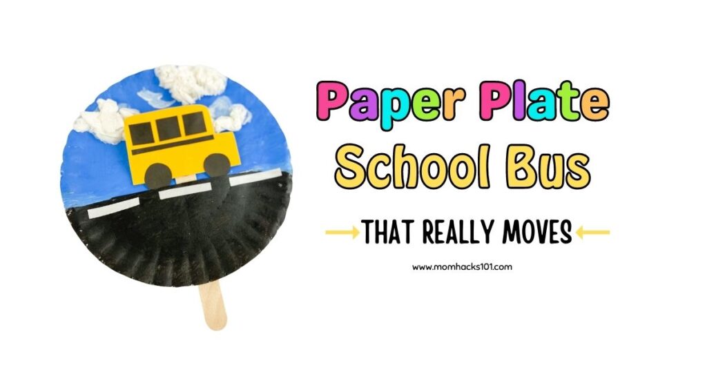 Paper Plate School Bus Craft For Preschool