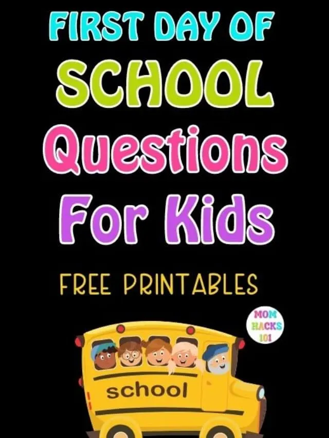 first day of school questions for kids