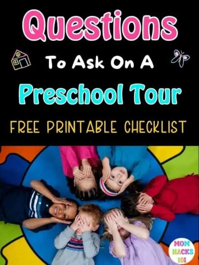 questions to ask at preschool tour checklist